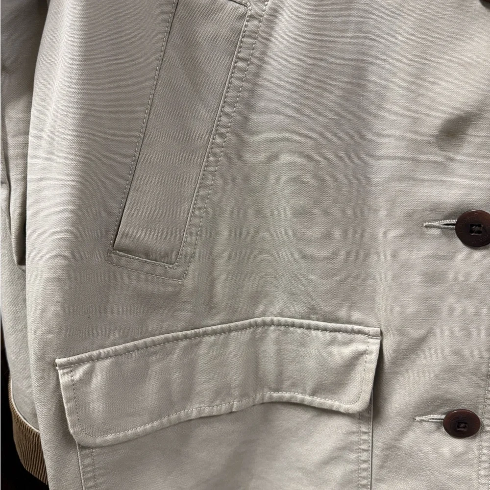 L.L. Bean Women's Cream Barn Coat Large - Picture 5 of 10